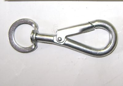 3 1/2" inch Spring Hook To Swivel carbine animal tether