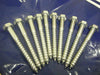 Hex head 10 mm x  100 mm coachscrew bright zinc plated