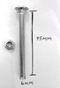 M6 x 75 cup square bolt with nut zinc plated