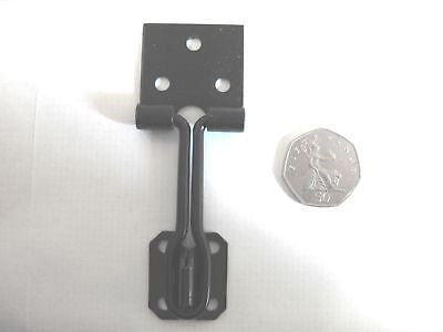 Black 4" inch Wire Hasp & Staple shed lock padlock
