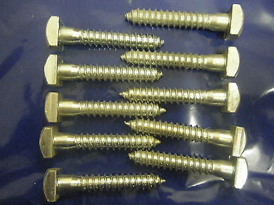 Hex head 12 mm x  75 mm coachscrew bright zinc plated