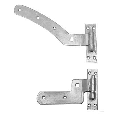 Curved rail hinge sets galvanised  gate door panel right hand