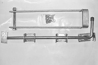 Galvanised double gate set for five bar field gate