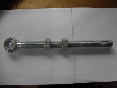 Adjustable Gate Eyes with 2 Nuts 230mm x 19mm