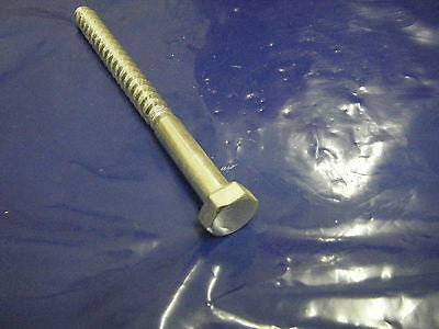 Hex head 12 mm x  150 mm coachscrew bright zinc plated