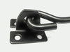 18" black cast iron Cabin Hook door sheds gate hold back