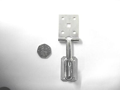 Galvanised 5" inch Wire Hasp & Staple shed lock padlock
