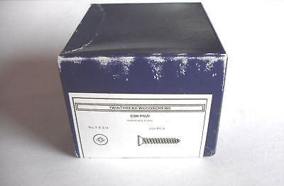 200 x 7 x 3/4 "  Hard Zinc CSK pozi wood screws