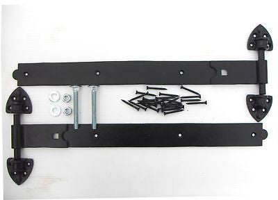 18" Black Reversible Hinges Fittings Included stable
