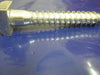Hex head 12 mm x  75 mm coachscrew bright zinc plated