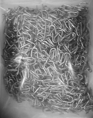 1 kg x 15 mm x 1.6 mm galvanised staples u nails wire netting fencing clips mesh