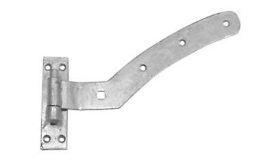 Left hand Top Galvanised Curved rail hinge and pin