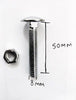 M8 x 50 cup square bolt with nut zinc plated