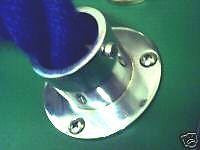 Chrome rope end ends - Decking rope display exhibition
