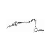 Cabin hook and eye wire type BZP 3" 75mm hutch shed