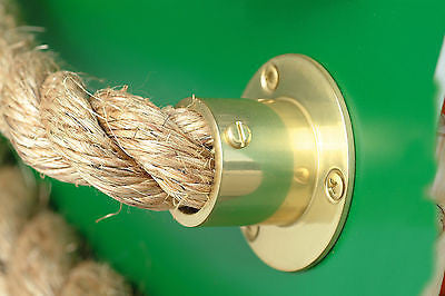 Brass rope end ends - Decking rope display exhibition