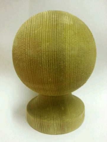 Treated Wooden Ball Finial for 4ins posts