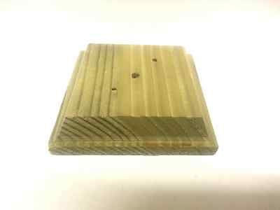 Finial base for 2" fence posts, decking, treated wood pressure treated 50mm post
