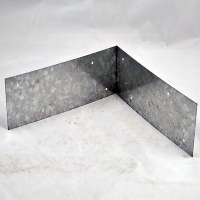 birds mouth post strap ( 70 mm x 250 mm ) once bent galvanised with holes