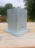 101 mm bolt down fence post support galvanised for 100 x 100mm post 4" x 4"
