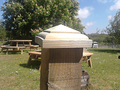 Temple post cap for 3" fence posts decking tops