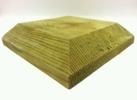 Two Post cap for 3" fence posts, decking, treated wood