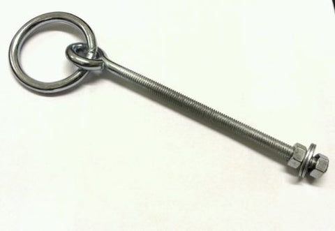 200mm 8'' Manger Ring on Eye Bolt  ZINC dog animal tether bondage rope tie horse