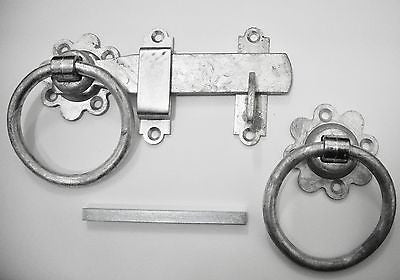 Plain ring latch 6" galvanised for gates and doors