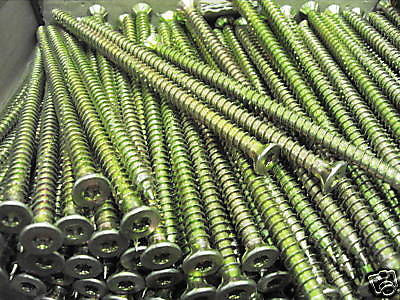 ten 7.5 x 152 masonry screws,wall  anchor frame fixing