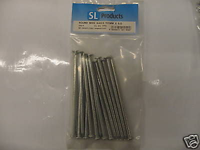 500 gms x 150mm x 6mm galvanised round wire head nails