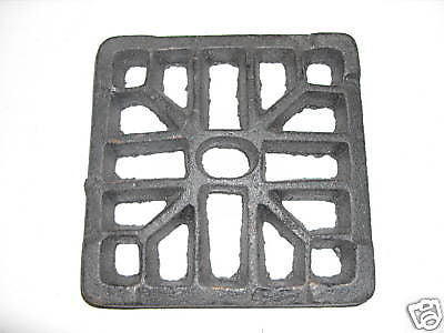 6" x 6" cast iron external gully trap grid drain cover