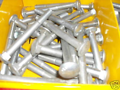 M12 x 110 cup square bolt with nut zinc plated