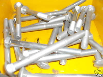 M12 x 130 cup square bolt with nut zinc plated