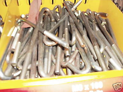 M8 x 160 Hook Bolt Roofing Zinc Yellow Passivated