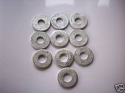 TWENTY M8 flat washers BZP 23.5 mm diameter x 9 mm hole