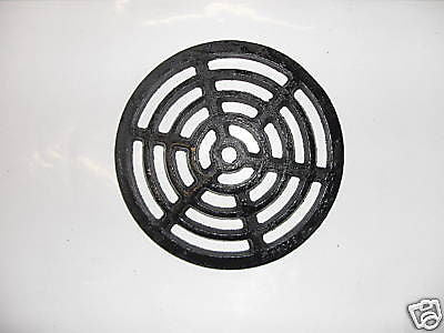 9" round cast iron external gully trap drain cover