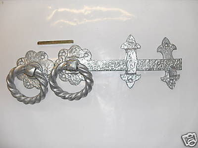 Twisted heavy ring church gate latch 10" galvanised